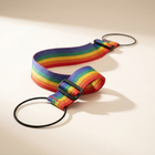 Strapo rainbow bag bungee luggage strap on a neutral background