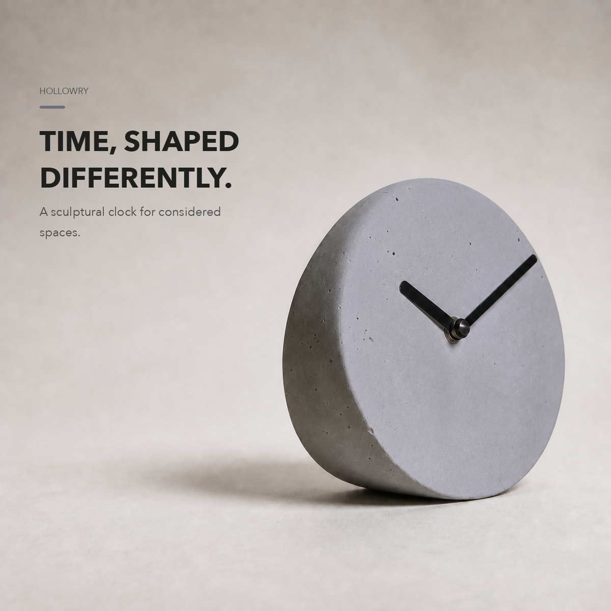 Stoned™ - Concrete Table Clock — other — view 05