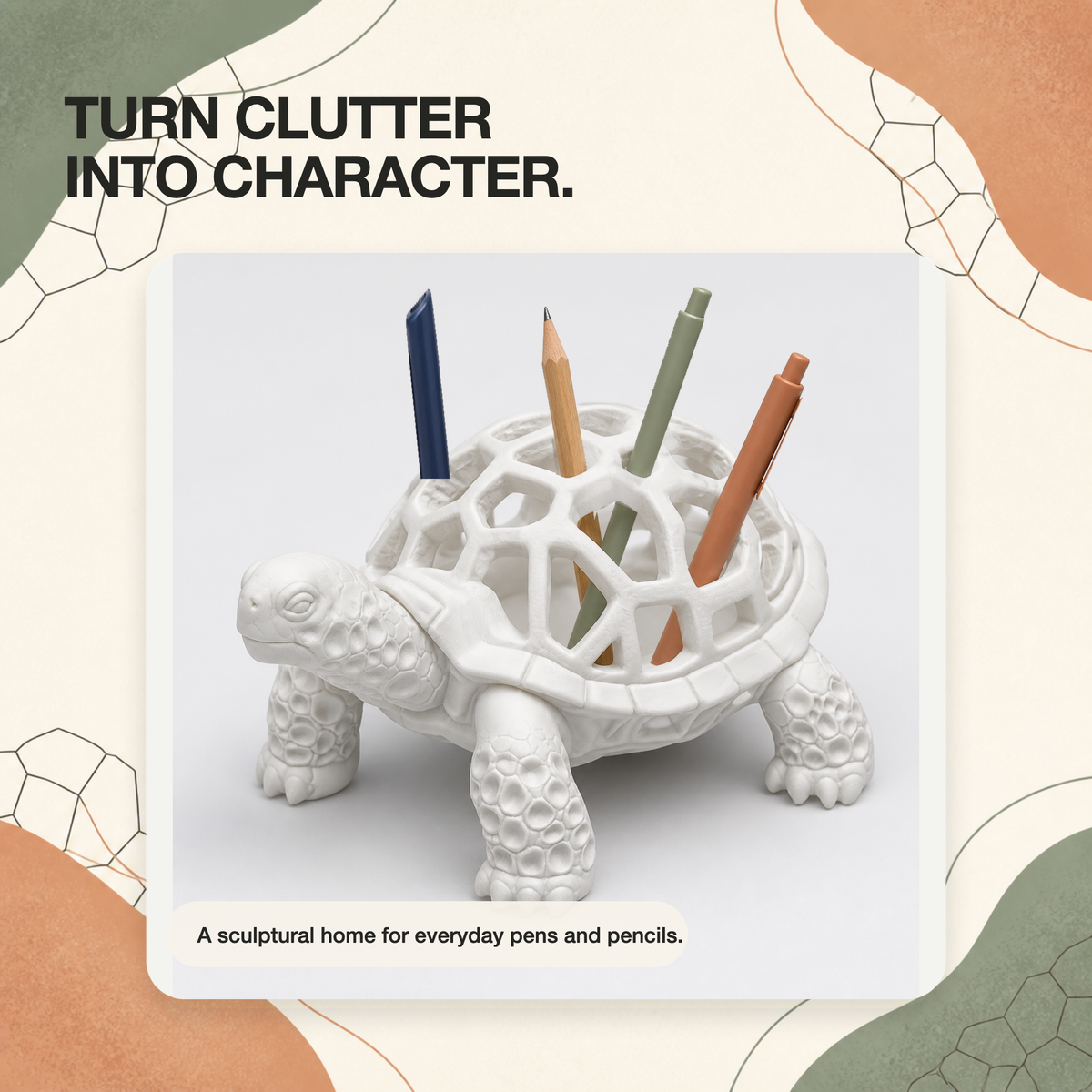 Shelldon™ - Turtle Pencil Holder — other — view 03