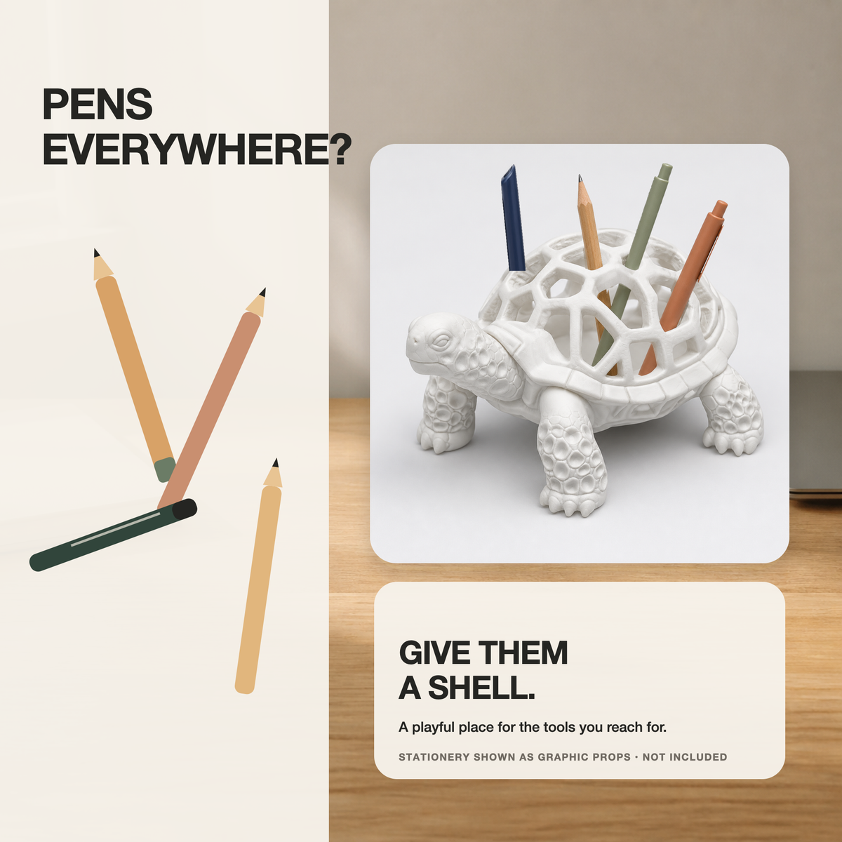 Shelldon™ - Turtle Pencil Holder — other — view 10