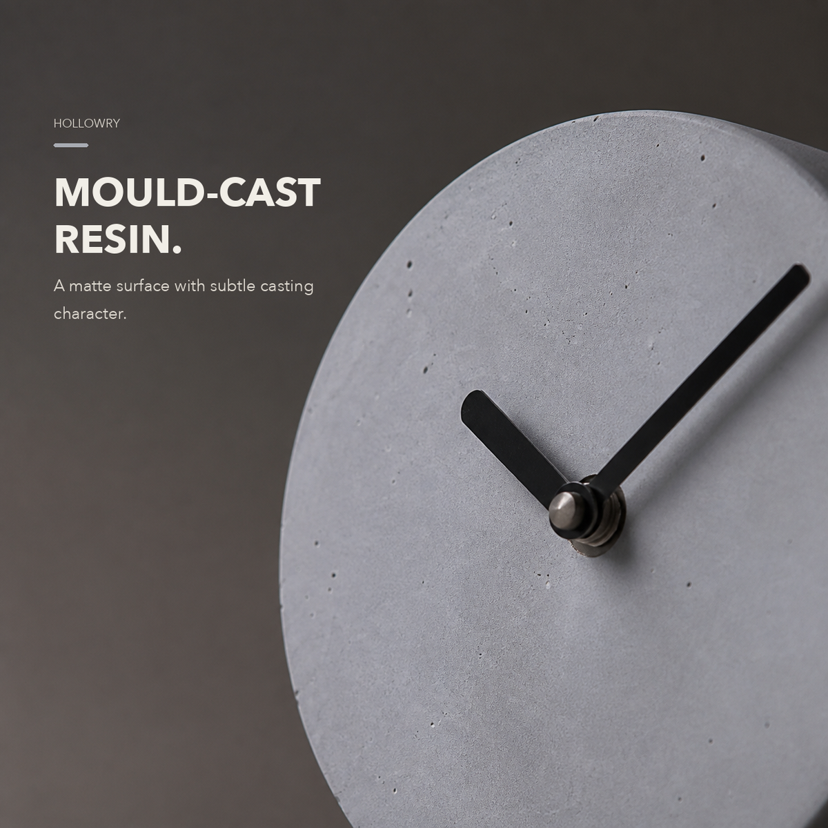 Stoned™ - Concrete Table Clock — other — view 04