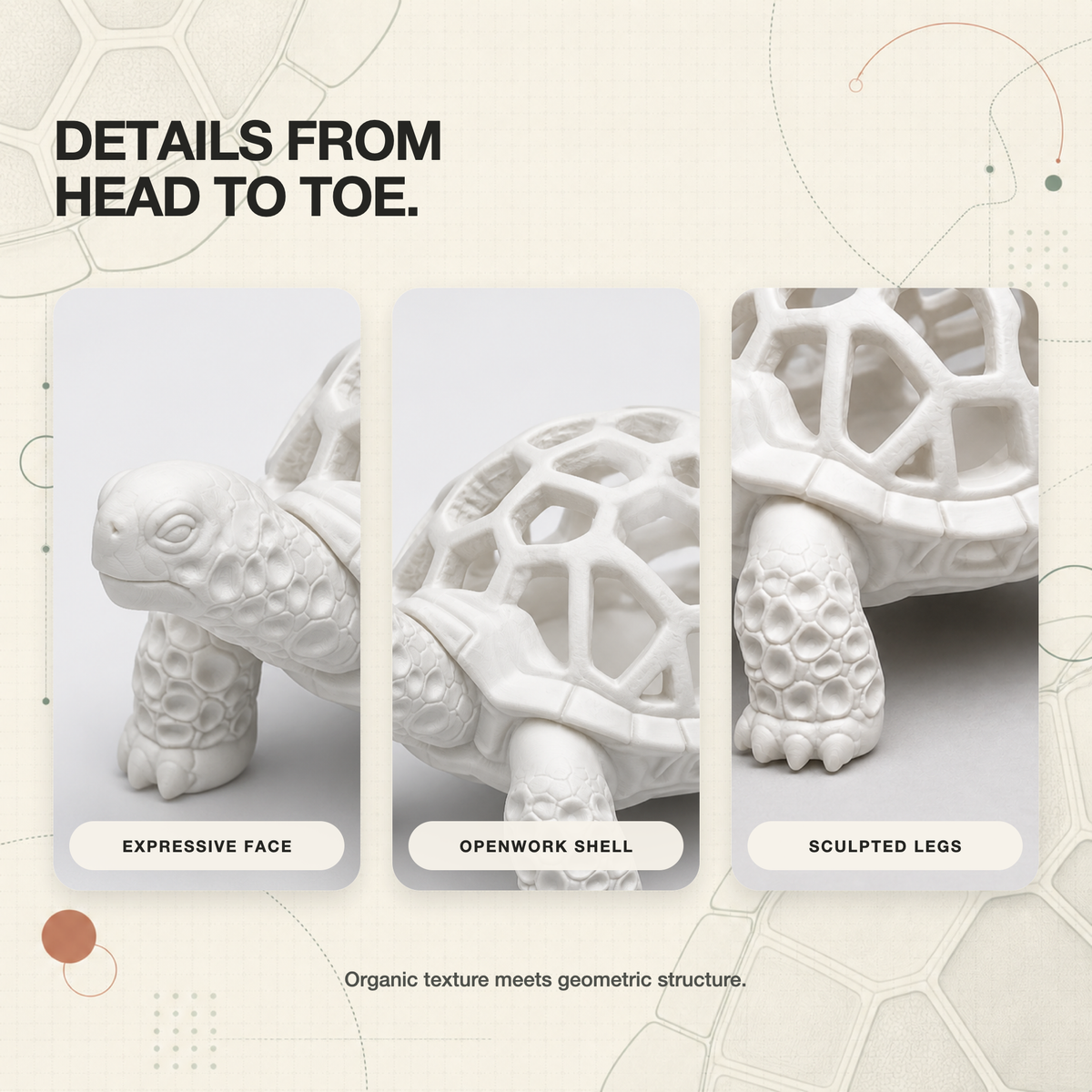 Shelldon™ - Turtle Pencil Holder — detail — view 06