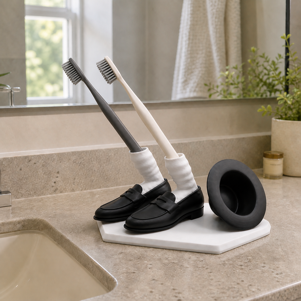 Bendy™ - Toothbrush Stand — hook text — view 10