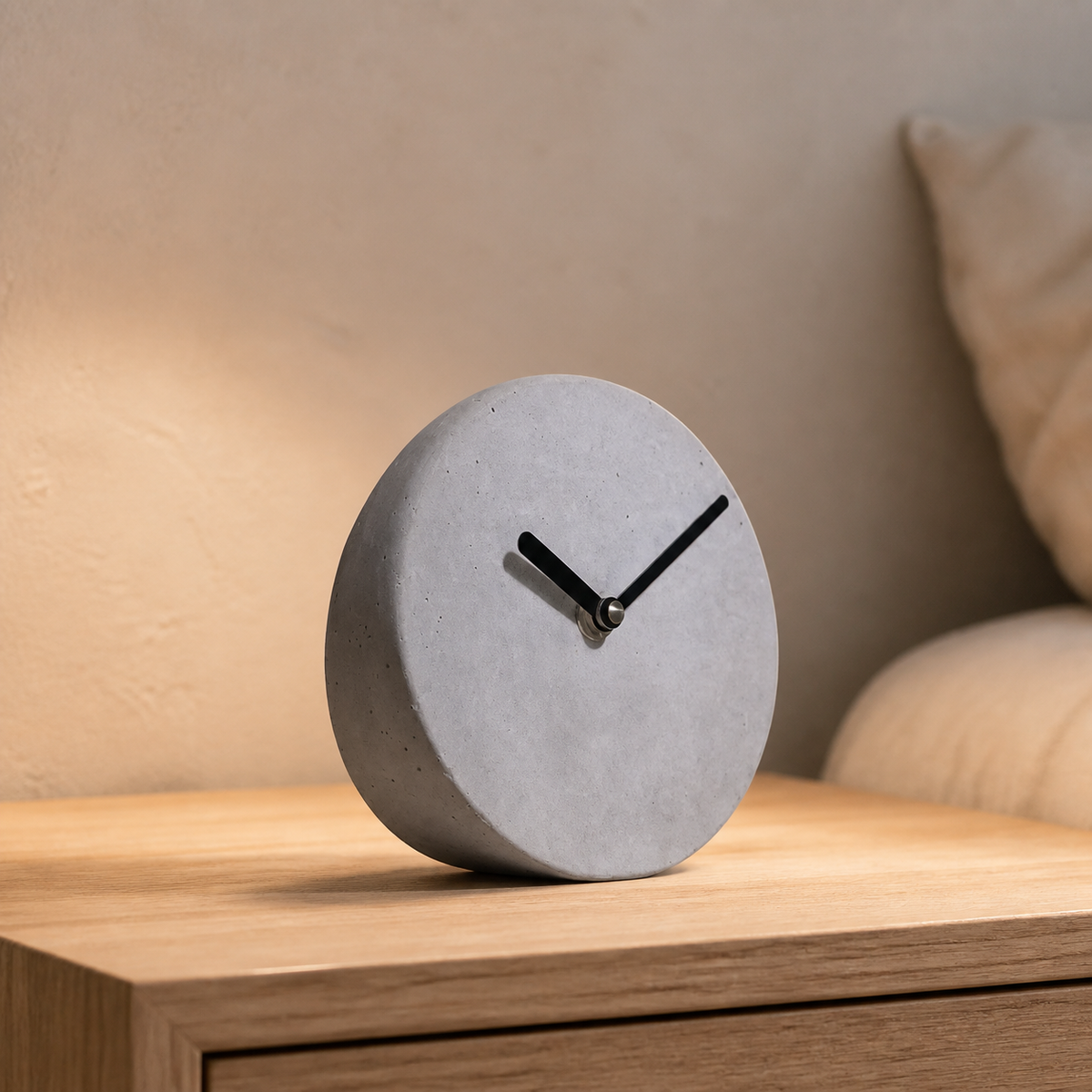Stoned™ - Concrete Table Clock — lifestyle — view 10
