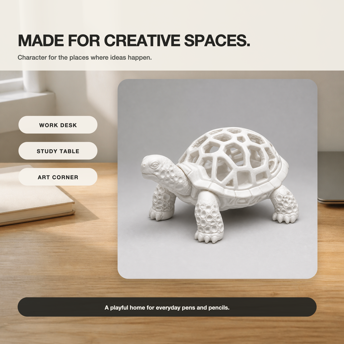 Shelldon™ - Turtle Pencil Holder — other — view 08