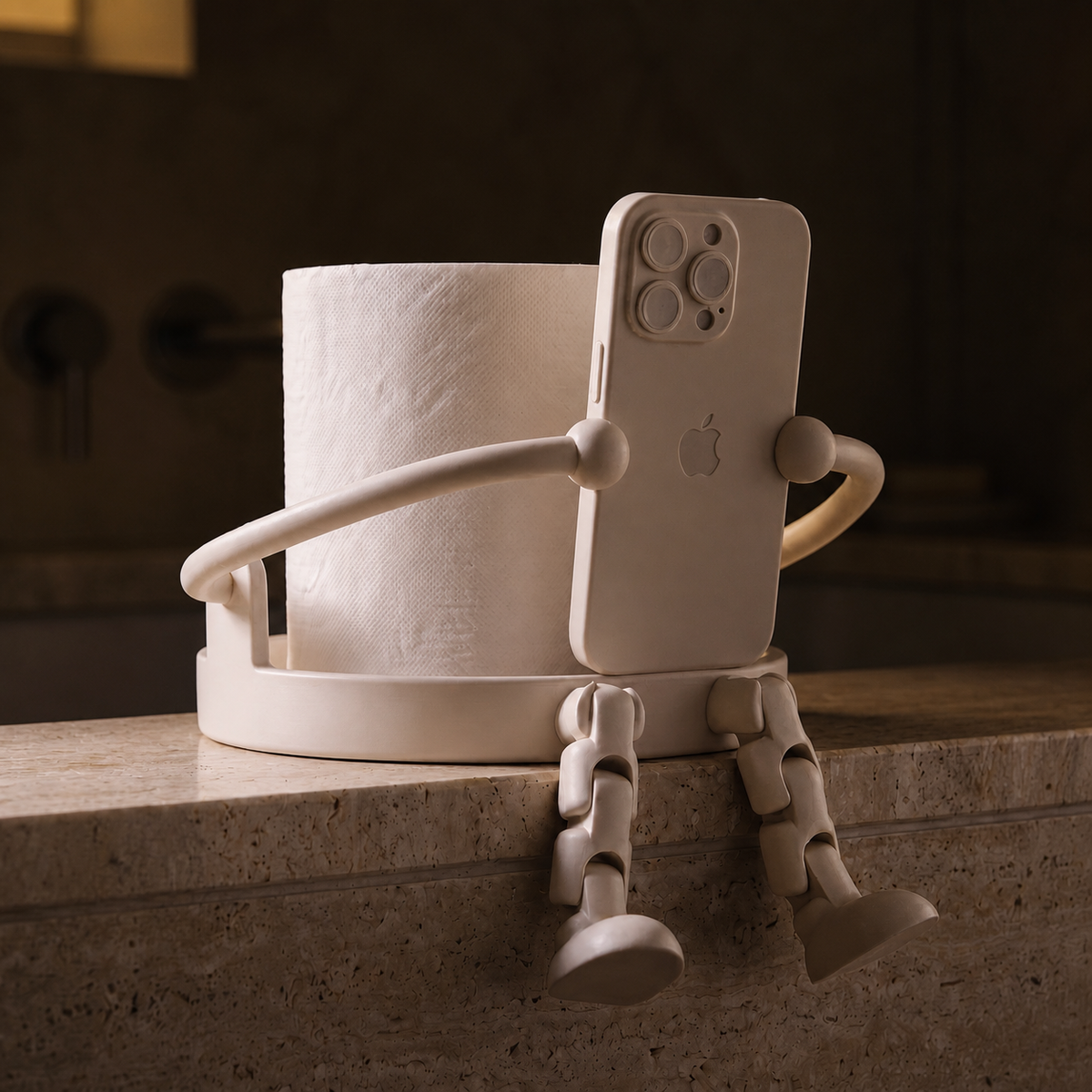 Phoned™ - Tissue-Roll Holder — plain product — view 01