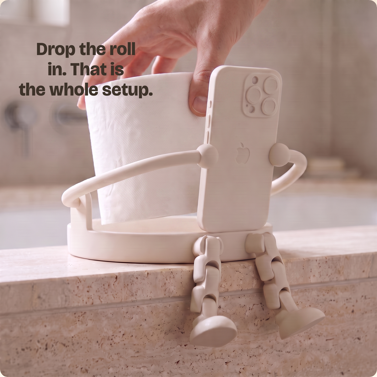 Phoned™ - Tissue-Roll Holder — detail — view 08